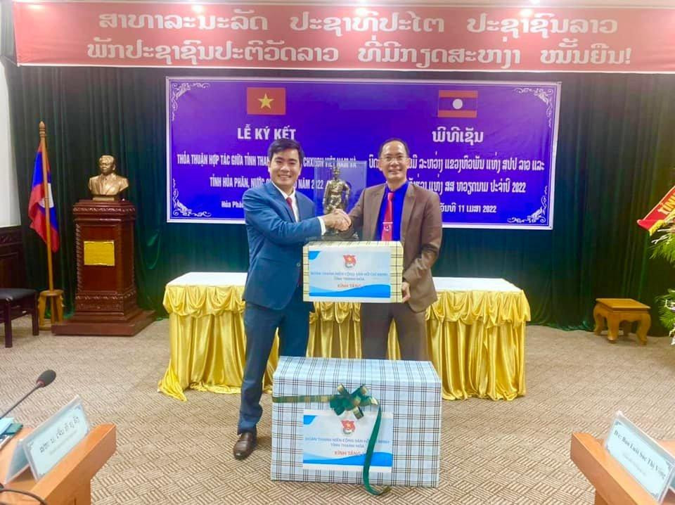 Nhiều hoạt động giao lưu, kết nghĩa giữa Đoàn Thanh niên tỉnh Thanh Hoá với Đoàn Thanh niên tỉnh Hủa Phăn