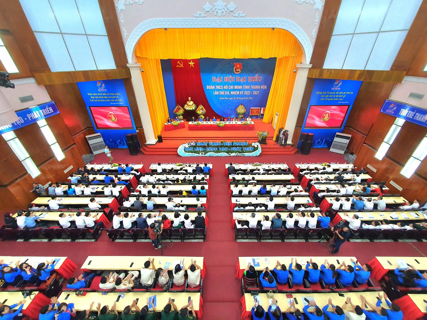 Toàn cảnh Đại hội Đoàn TNCS Hồ Chí Minh tỉnh Thanh Hoá phiên trọng thể.