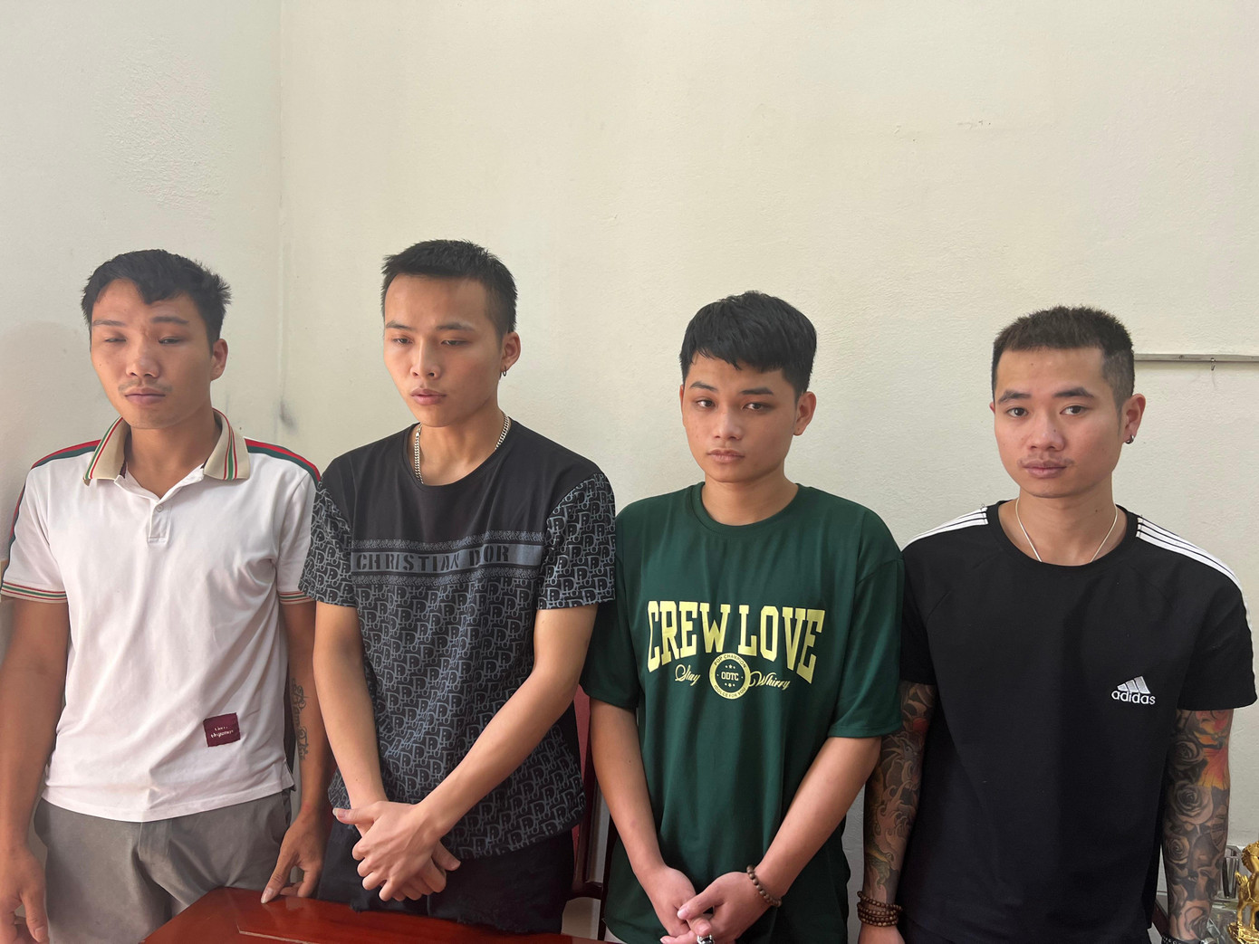 Các đối tượng bị bắt giữ. Các đối tượng bị bắt giữ.