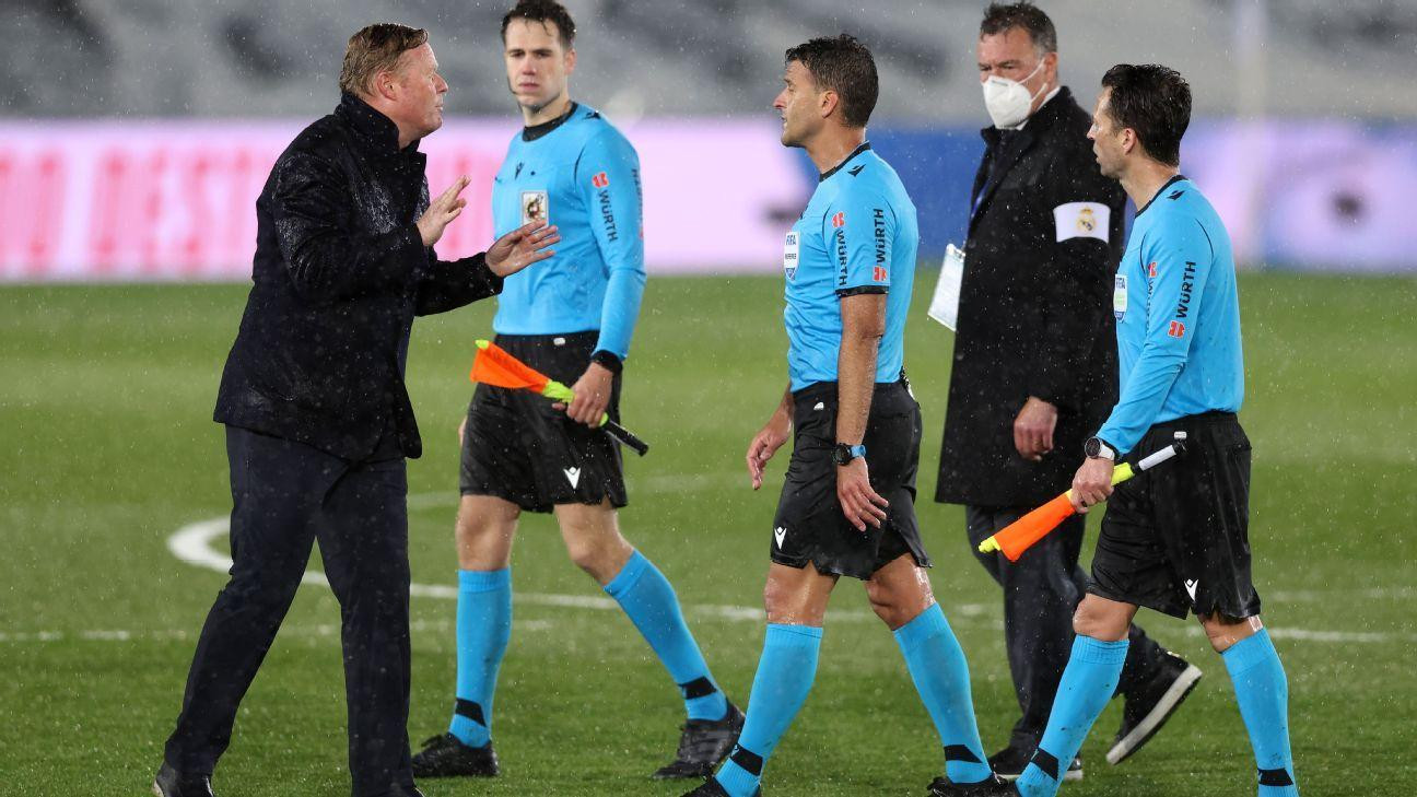 Koeman ý kiến với các trọng tài sau trận Koeman ý kiến với các trọng tài sau trận