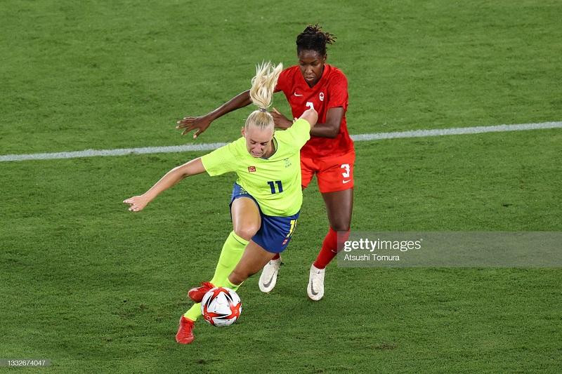 Trực tiếp bóng đá nữ Olympic Thụy Điển - Canada 1-1 (2-3): Đội nữ Canada trên đỉnh Olympic ảnh 9 Trực tiếp bóng đá nữ Olympic Thụy Điển - Canada 1-1 (2-3): Đội nữ Canada trên đỉnh Olympic ảnh 9