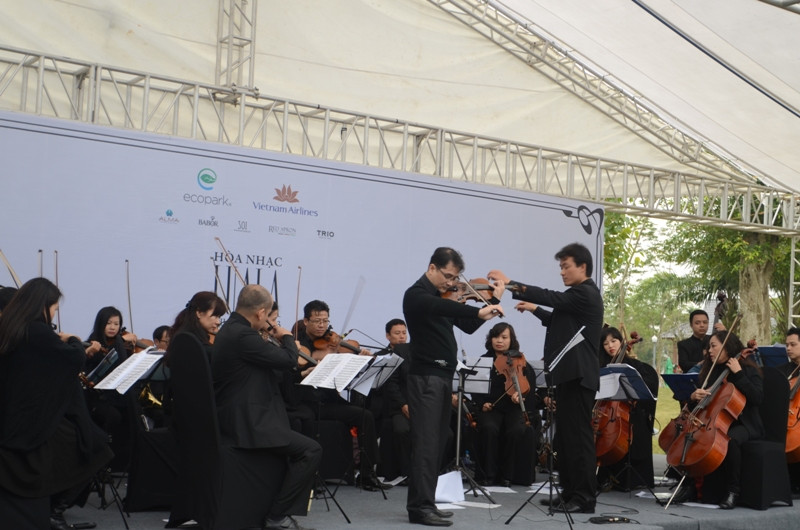 Các nghệ sĩ đắm chìm trong bản nhạc