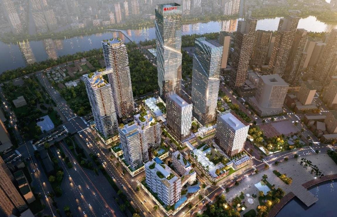 Hình ảnh đồ họa dự án LOTTE Eco Smart City Thủ Thiêm.
