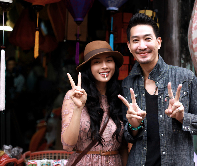 Ngô Thanh Vân và bạn diễn người Thái Jimmy Kuang trong phim ngắn Faifo. Ngô Thanh Vân và bạn diễn người Thái Jimmy Kuang trong phim ngắn Faifo