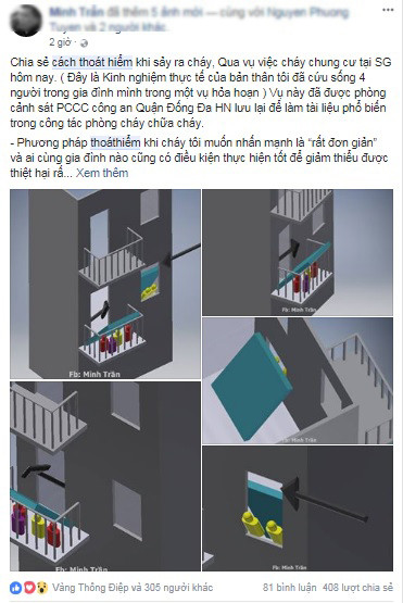 Dân chung cư 'sôi sục' chia sẻ cách thoát hiểm khi xảy ra cháy ảnh 4