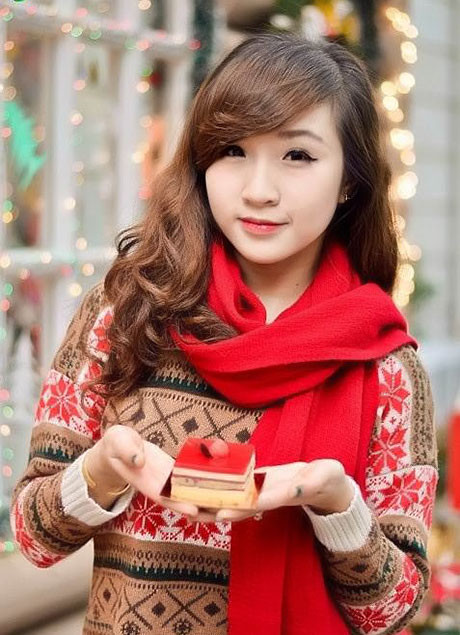 Trang phục chơi Noel của bạn Vân Anh - sinh viên CĐ Du lịch Hà Nội