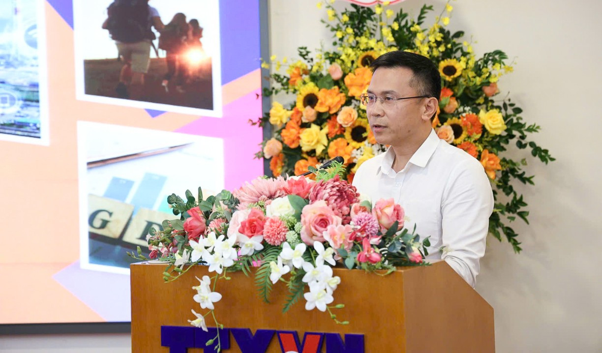 Cục trưởng Cục Thông tin cơ sở và Thông tin đối ngoại (Bộ VHTTDL) Phạm Anh Tuấn nêu 4 trụ cột định vị hình ảnh Việt Nam.