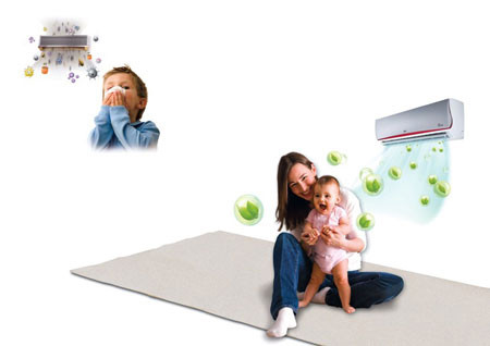 Điều hòa nên để ở nhiệt độ 27-28 độ C là lí tưởng. (Ảnh minh họa)