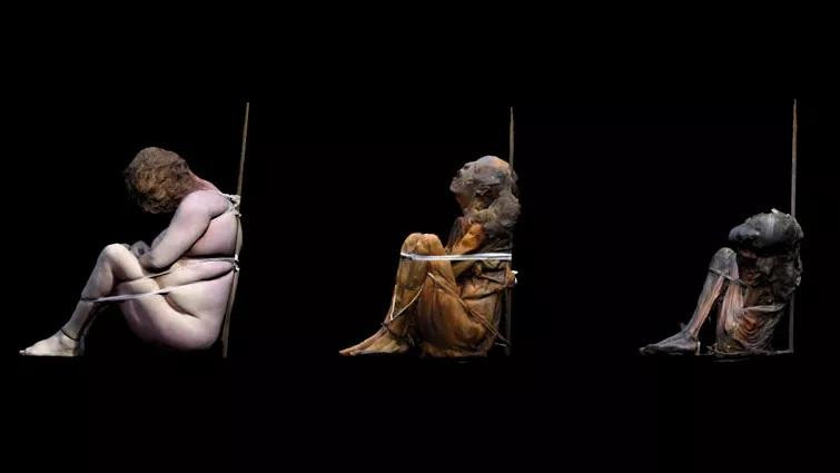 Minh họa quá trình ướp xác của người cổ đại Minh họa quá trình ướp xác của người cổ đại