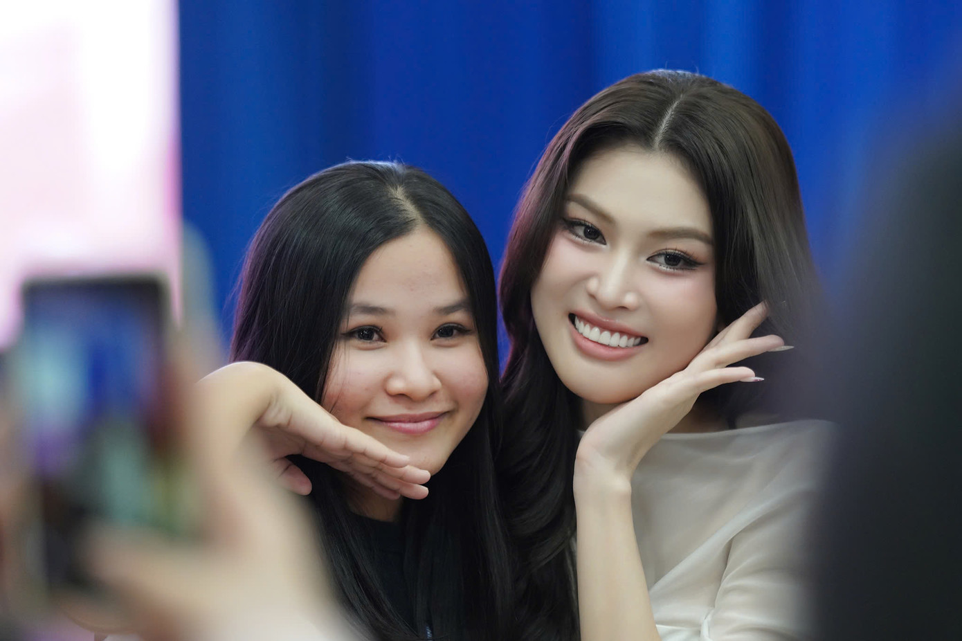 Á hậu Ngọc Thảo trong buổi tuyển sinh tại Đại học Mở TPHCM chiều 25/2. Ảnh: Phạm Nguyễn. Á hậu Ngọc Thảo trong buổi tuyển sinh tại Đại học Mở TPHCM chiều 25/2. Ảnh: Phạm Nguyễn.