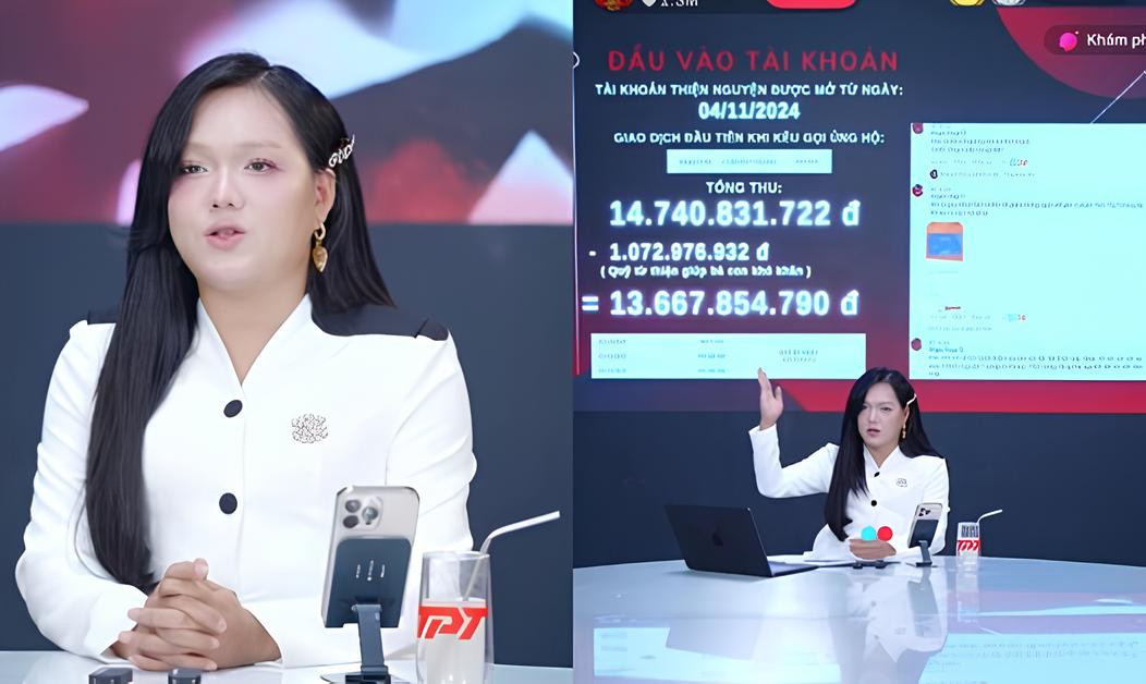 Phạm Thoại livestream công khai các khoản thu chi từ thiện dành cho bé Bắp. Phạm Thoại livestream công khai các khoản thu chi từ thiện dành cho bé Bắp.