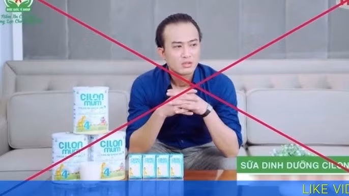 Doãn Quốc Đam, MC Hoàng Linh tham gia quảng cáo sữa giả.