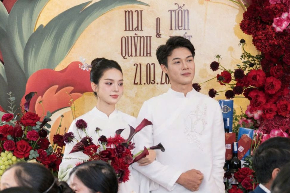 Đám hỏi của Quỳnh Lương và thiếu gia Tiến Phát được tổ chức tại tư gia ở Phú Thọ. Ảnh: Tada Wedding Film. Đám hỏi của Quỳnh Lương và thiếu gia Tiến Phát được tổ chức tại tư gia ở Phú Thọ. Ảnh: Tada Wedding Film.