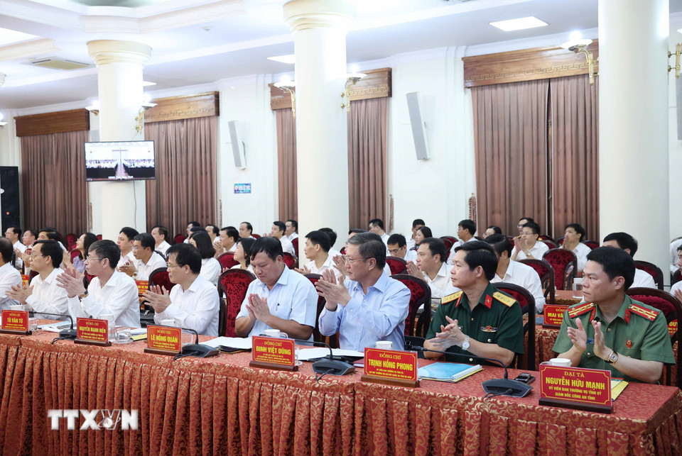 Các đại biểu tham dự buổi làm việc. Ảnh: TTXVN Các đại biểu tham dự buổi làm việc. Ảnh: TTXVN