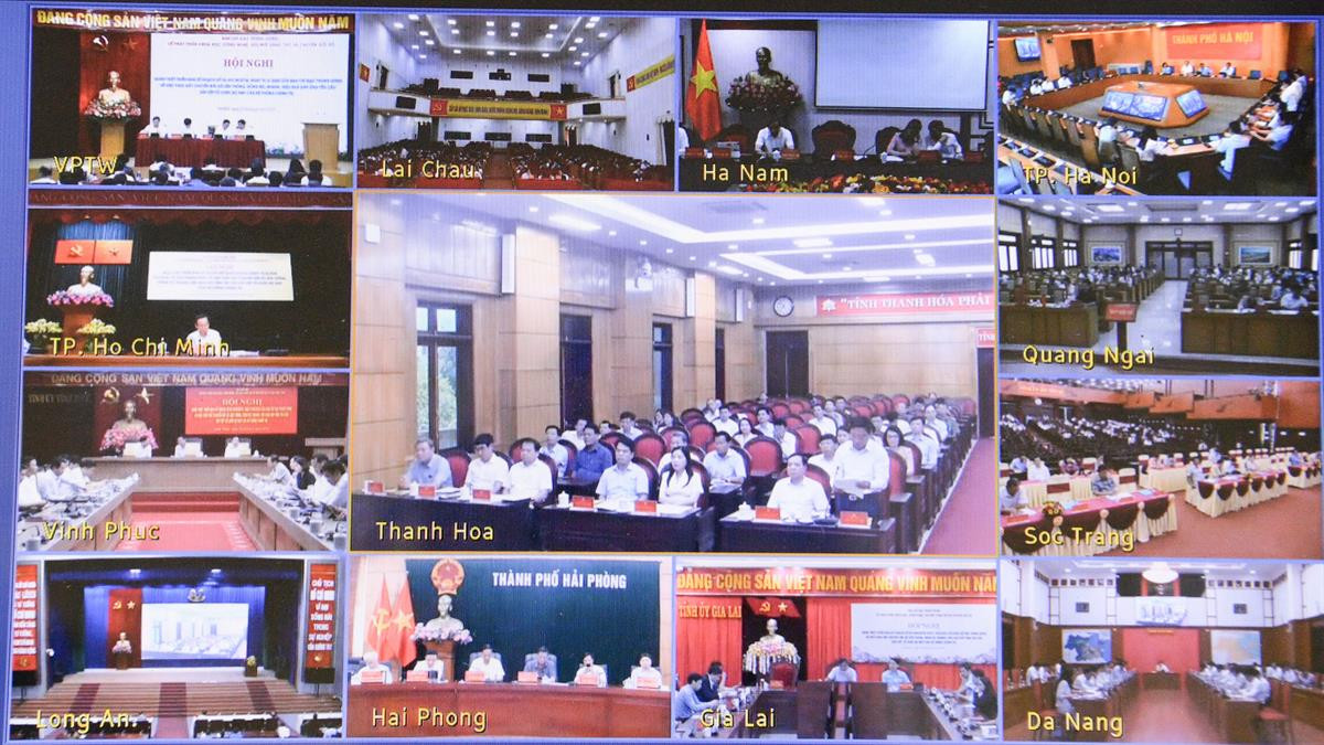 Tại điểm cầu các địa phương, tham dự có các đồng chí Bí thư, Chủ tịch UBND các tỉnh, thành phố; Ban Chỉ đạo Nghị quyết 57 của Tỉnh; Thường trực đề án 06 của Tỉnh; đại diện lãnh đạo các ban Đảng, lãnh đạo các Sở, ban/ngành có liên quan; Mặt trận Tổ quốc và các tổ chức chính trị-xã hội…