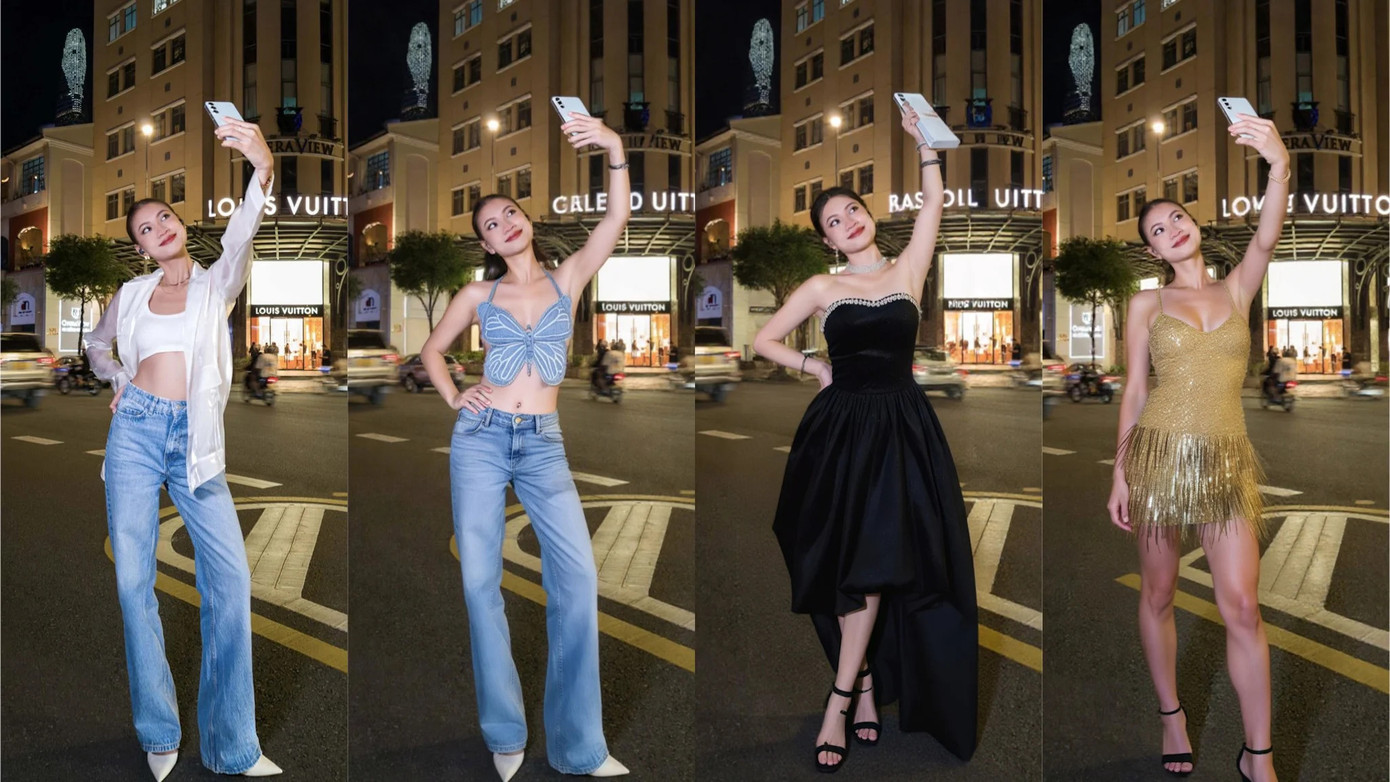 Với sự hỗ trợ của AI người dùng dễ dàng có được những bức ảnh với các trang phục khác nhau. Với sự hỗ trợ của AI người dùng dễ dàng có được những bức ảnh với các trang phục khác nhau.