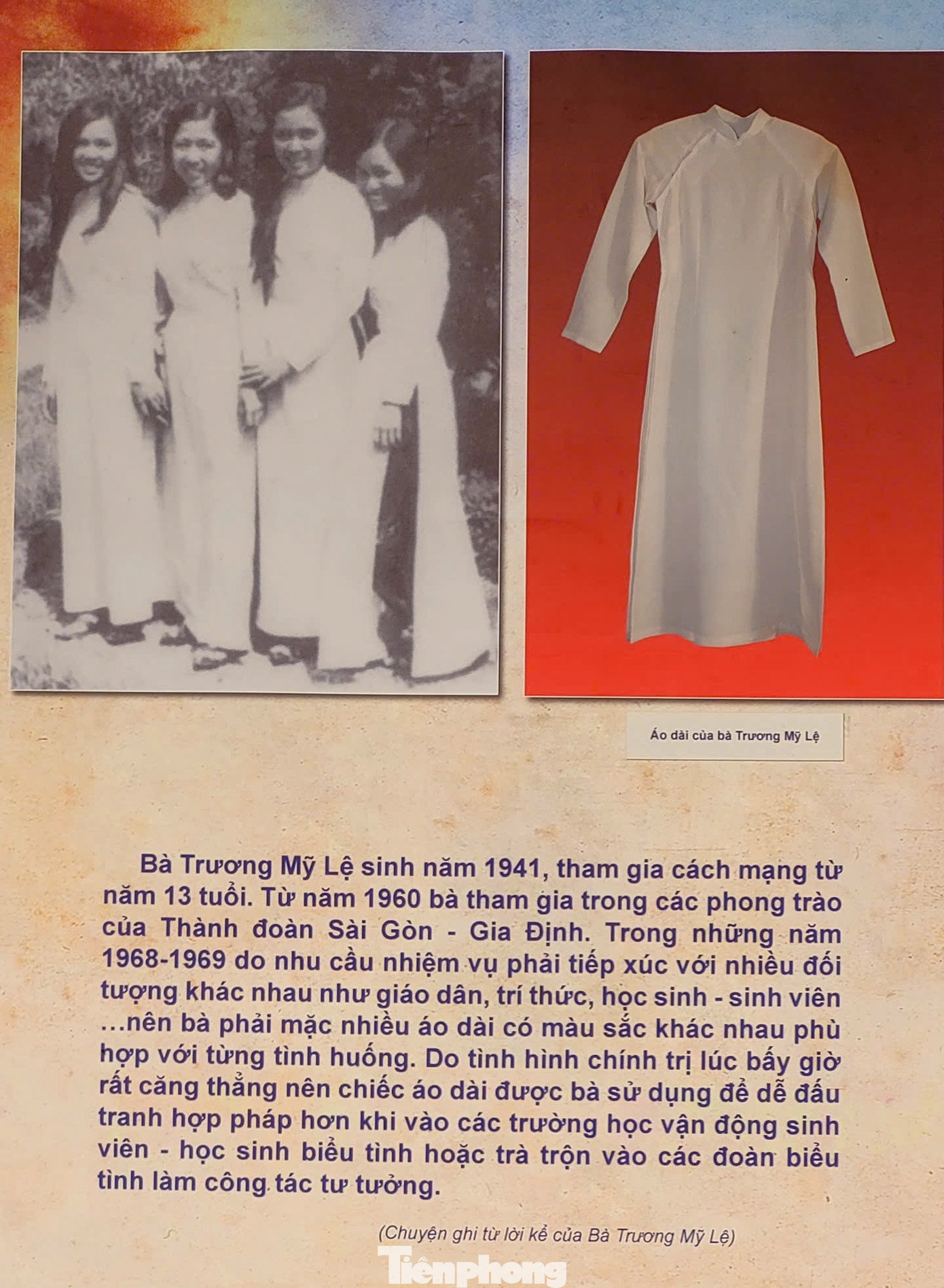 Áo dài đã đồng hành cùng phụ nữ trên khắp nẻo đường đấu tranh, làm nên những kỳ tích trong cuộc kháng chiến trường kỳ, góp phần cho Đại thắng mùa Xuân năm 1975, thống nhất non sông của dân tộc.