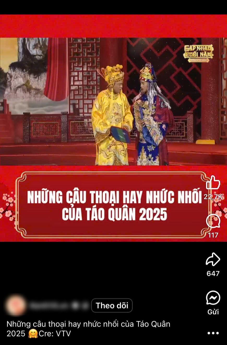 Một đơn vị truyền thông đã lấy video của VTV để đăng tải lại trên fanpage. Một đơn vị truyền thông đã lấy video của VTV để đăng tải lại trên fanpage.