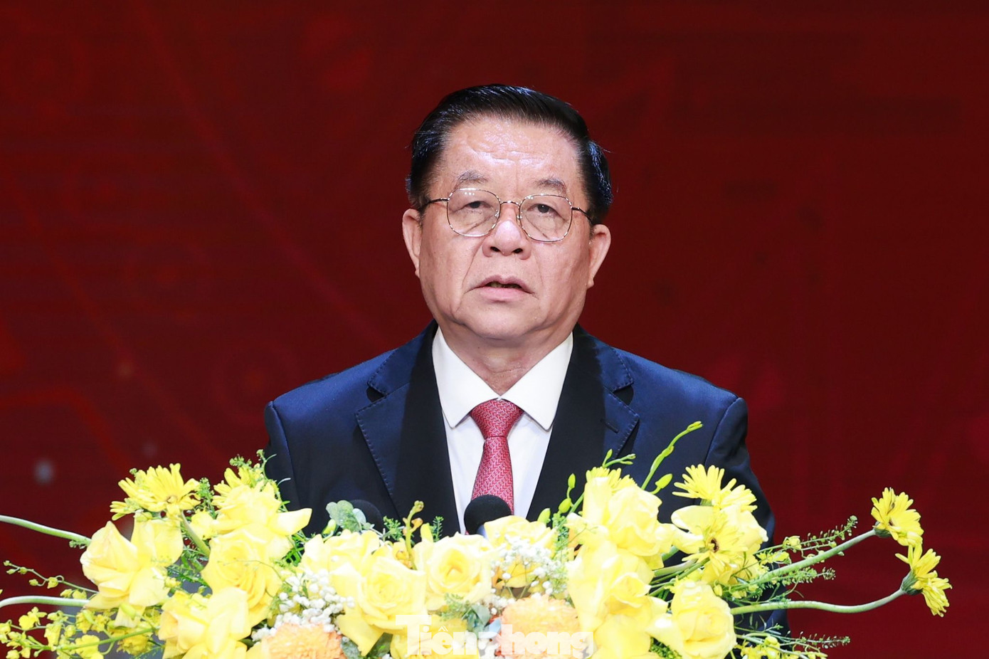 Ủy viên Bộ Chính trị, Bí thư T.Ư Đảng, Trưởng Ban Tuyên giáo và Dân vận T.Ư Nguyễn Trọng Nghĩa phát biểu tại lễ trao giải.