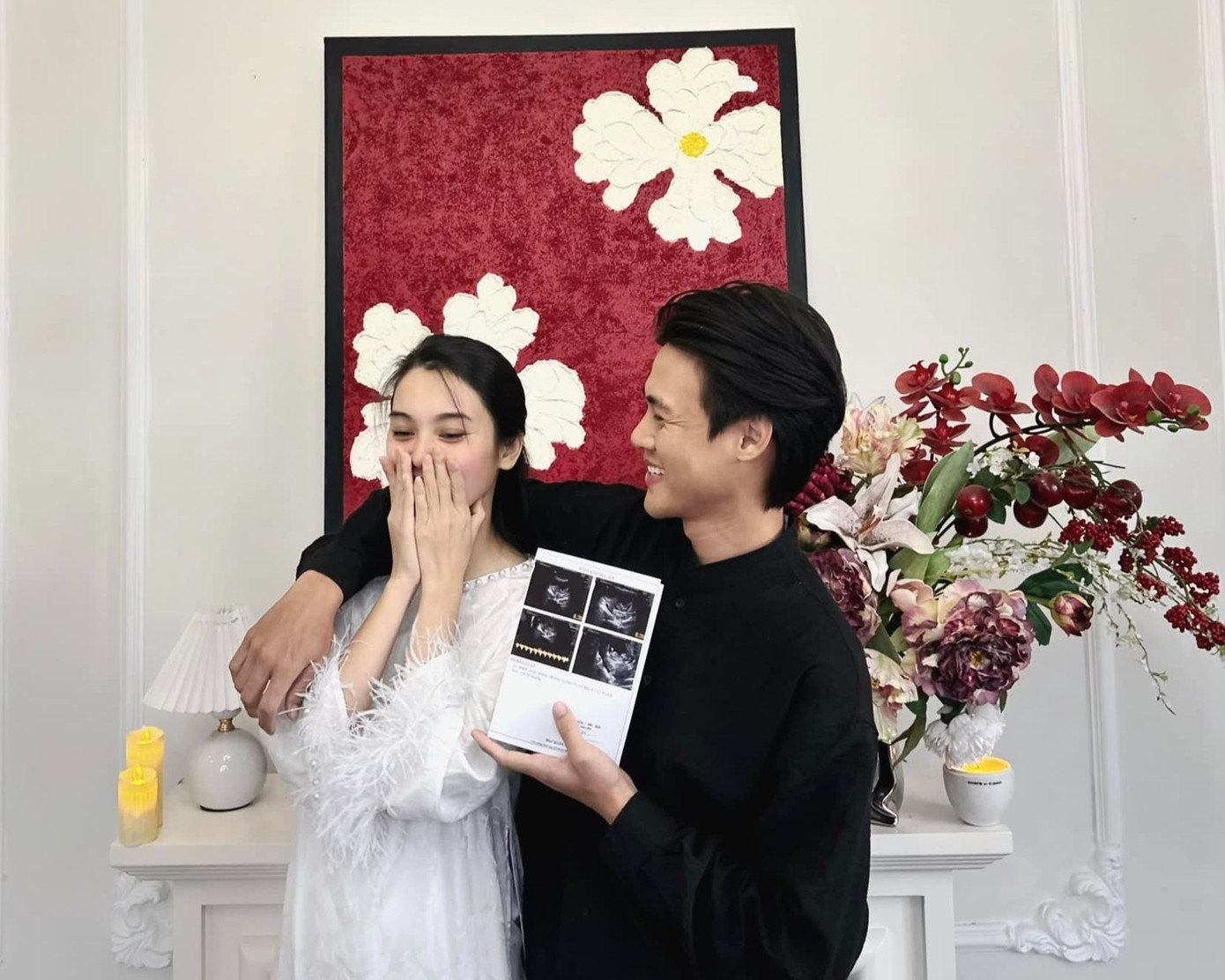 Quỳnh Lương thông báo mang thai vào mùng 1 Tết năm Ất Tỵ.