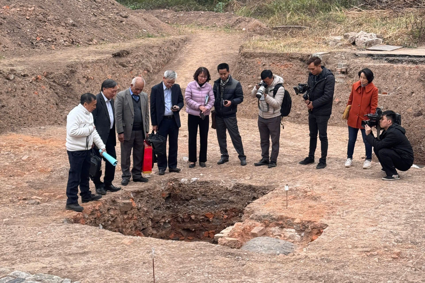 Cuộc khai quật thăm dò khu vực Chính điện Kính Thiên năm 2024 được thực hiện trên diện tích khá nhỏ.