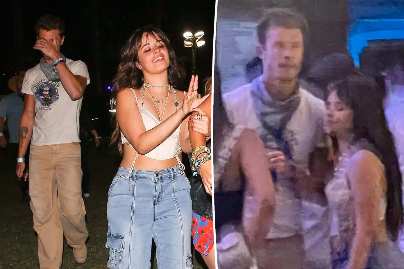 Shawn Mendes và Camila Cabello cùng nhau đi xem Lễ hội Coachella. Ảnh: Twitter.
