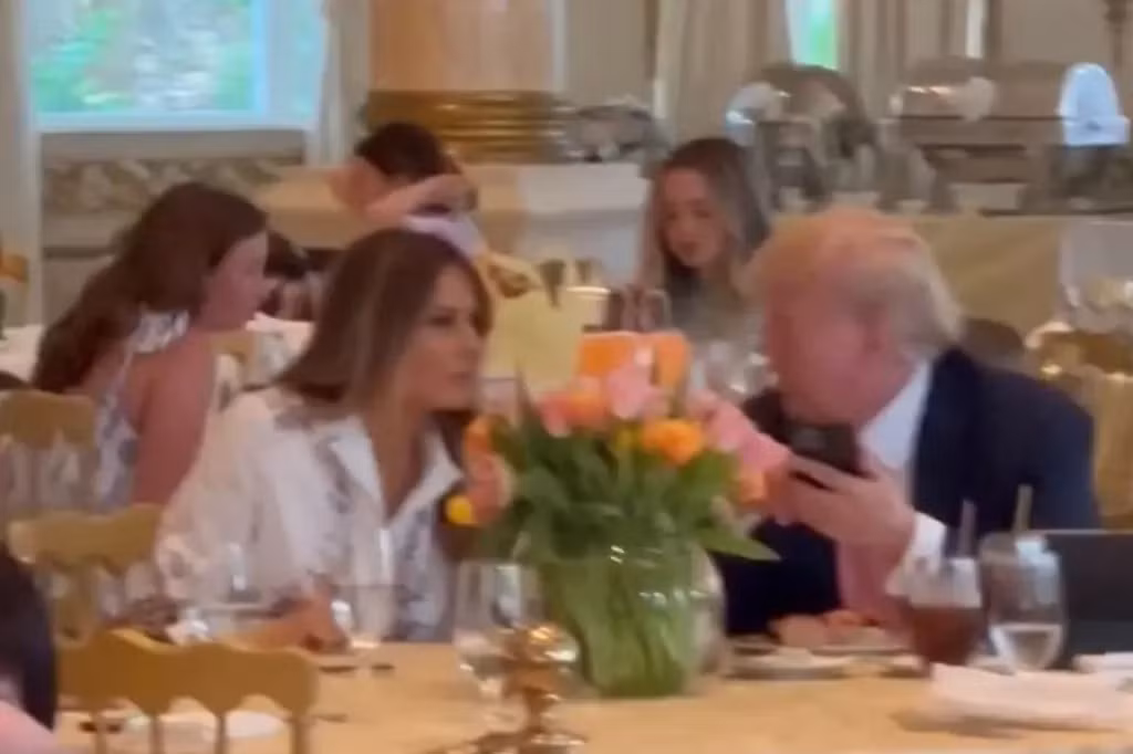 Bà Melania lần đầu lộ diện bên chồng kể từ khi ông Trump bị cáo buộc 34 trọng tội. Ảnh: IG.