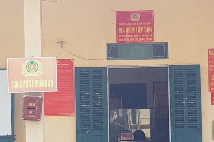 Trụ sở Công an xã Khánh An. Ảnh: NLĐ.