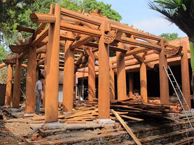 Phương án khắc phục sự cố chùa Trăm Gian đang được gấp rút tiến hành