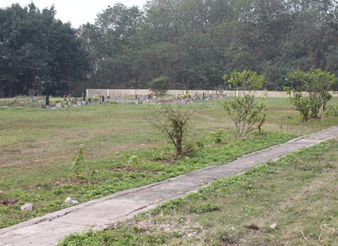 Địa điểm xử bắn tử tù trước đây. Ảnh: Anh Thư