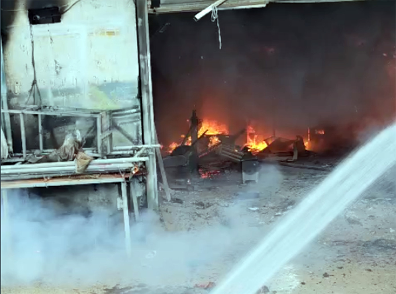 Hiện trường vụ cháy.