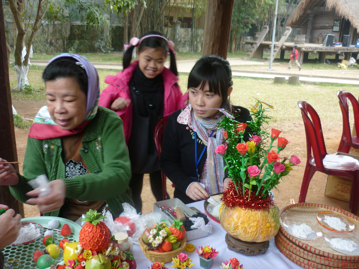 Những tác phẩm làm từ bột nếp