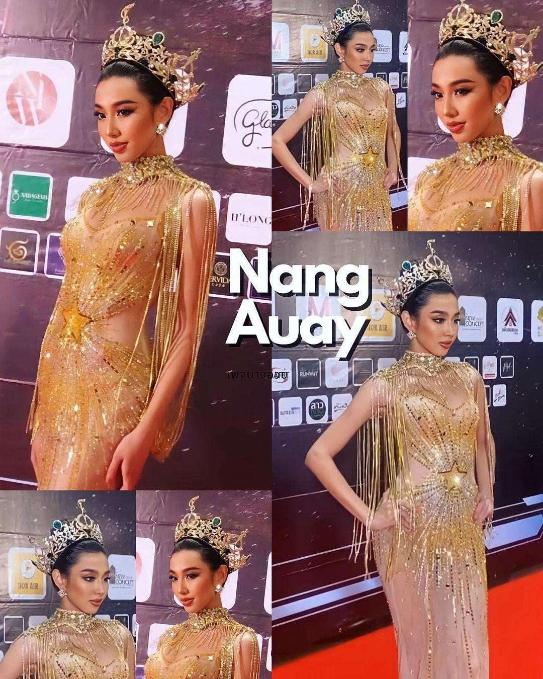 Hình ảnh của cô trên thảm đỏ lọt vào ống kính của phóng viên địa phương và được chia sẻ nhiều trên mạng xã hội của Thái Lan. Hình ảnh của cô trên thảm đỏ lọt vào ống kính của phóng viên địa phương và được chia sẻ nhiều trên mạng xã hội của Thái Lan.