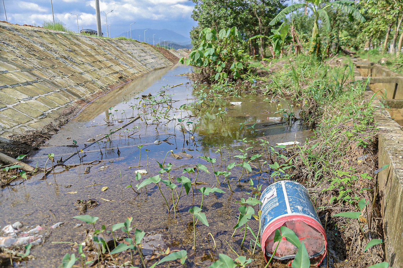 Trước phản ánh trên, Ban QLDA ĐTXD các công trình giao thông (Ban QLDA) Đà Nẵng cho biết: Tại vị trí người dân phản ánh ngập úng hồ Bàu Đá thuộc thôn Đông Lâm, xã Hòa Phú, vị trí này đã được đơn vị thi công hoàn thiện phần chân khay và ốp mái taluy để đảm bảo lưu thông dòng chảy. Tuy nhiên, theo BQL, tại hạ lưu thoát nước cho hồ Bàu Đá, có hộ dân đổ đất nâng nền, có thể đã cản trở dòng chảy khiến lưu lượng nước không thoát kịp khi mưa lớn gây ngập úng.
