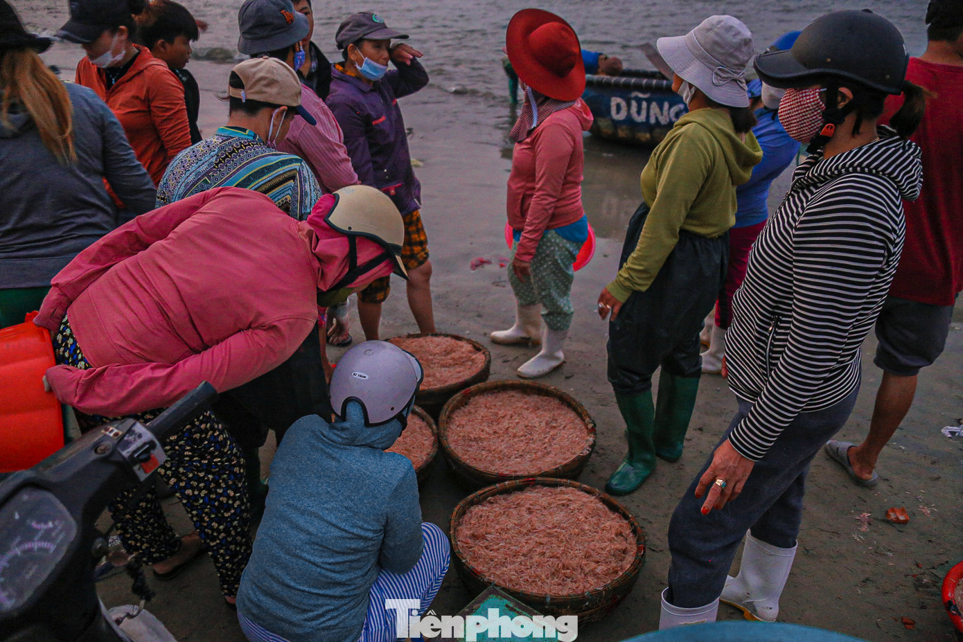 Còn theo các thương lái, năm nào vào mùa họ cũng tới biển từ rất sớm, chờ các tàu cập bến để thu mua ruốc với số lượng lớn mang vào các chợ trên địa bàn Đà Nẵng để bán. Nhiều thương lái còn mang đi tiêu thụ ở nhiều tỉnh thành khác.