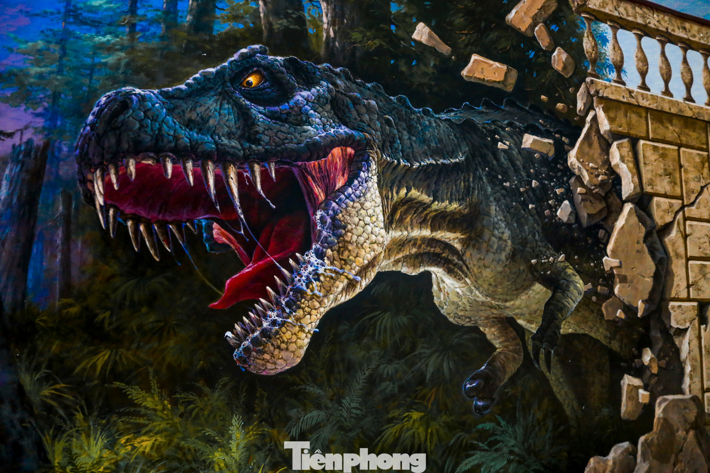 Nhiều bức tranh 3D sống động, chân thực khiến người xem như được phiêu lưu vào một thế giới độc đáo, mới lạ.