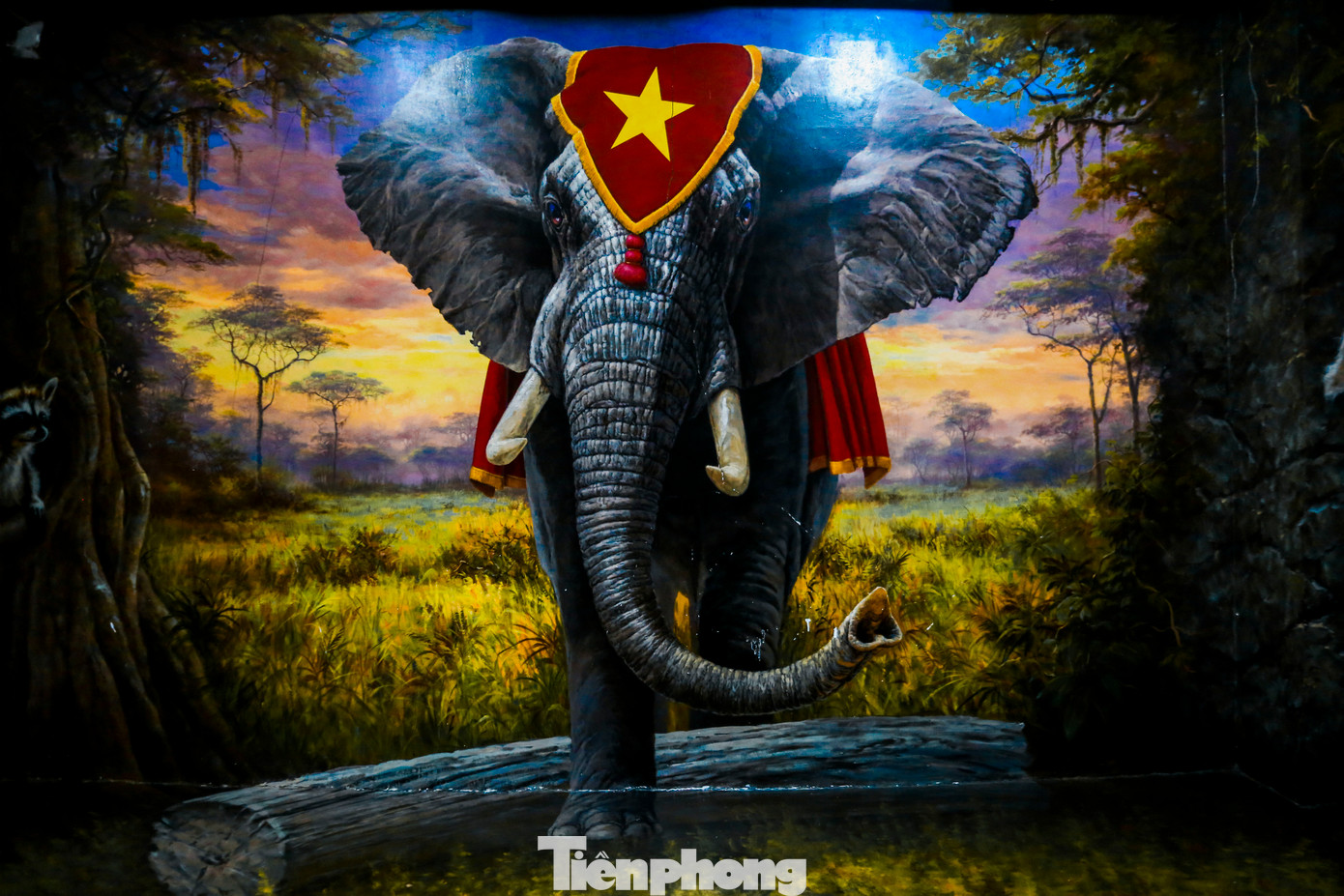 Nhiều bức tranh 3D sống động, chân thực khiến người xem như được phiêu lưu vào một thế giới độc đáo, mới lạ.