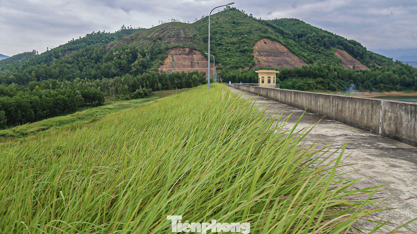 Xung quanh hồ là những cánh đồng cỏ tranh, những quả đồi hay dãy núi nhấp nhô, tạo nên cảnh quan tuyệt đẹp như một "vịnh Hạ Long" thu nhỏ.