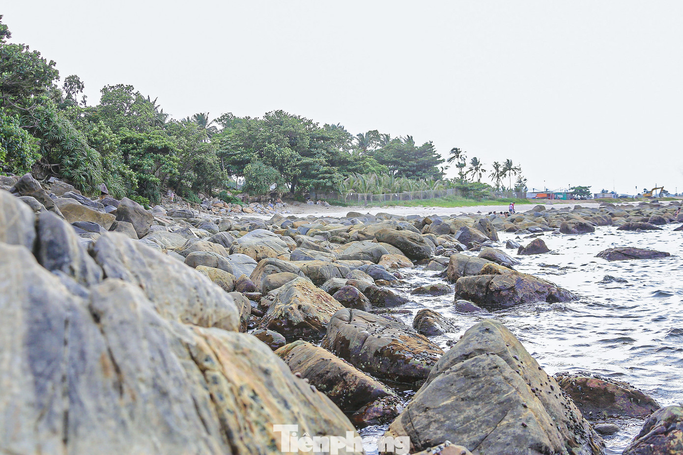 Những ghềnh đá nhấp nhô hòa cùng nước biển trong xanh khiến nhiều người trầm trồ, thích thú.