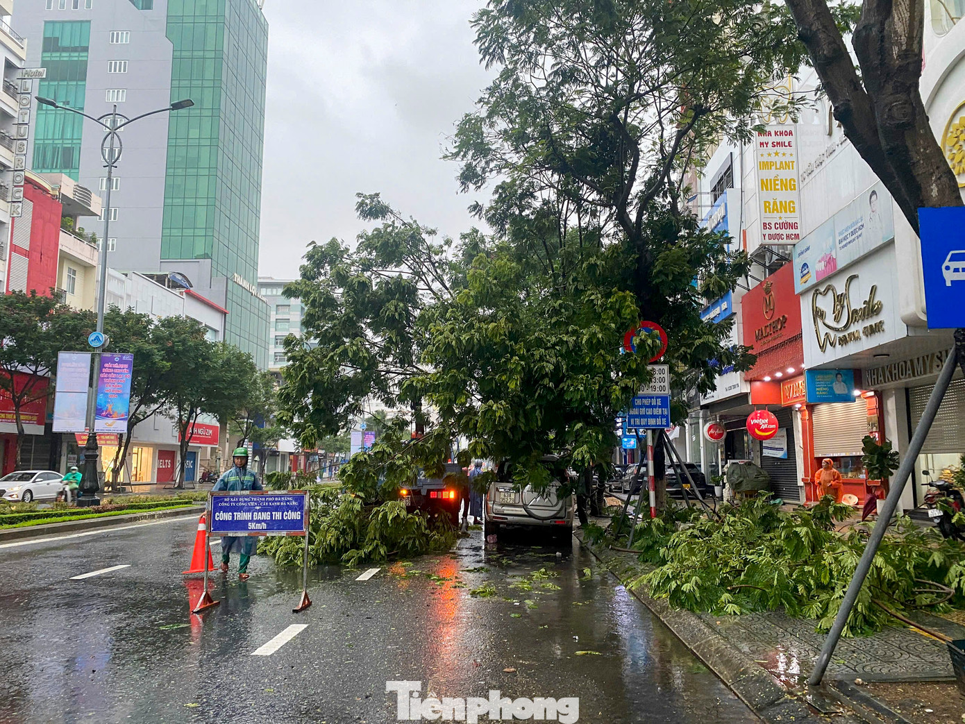 Lực lượng chức năng đã nhanh chóng có mặt xử lý các cây ngã đổ, điều tiết giao thông. Lực lượng chức năng đã nhanh chóng có mặt xử lý các cây ngã đổ, điều tiết giao thông.