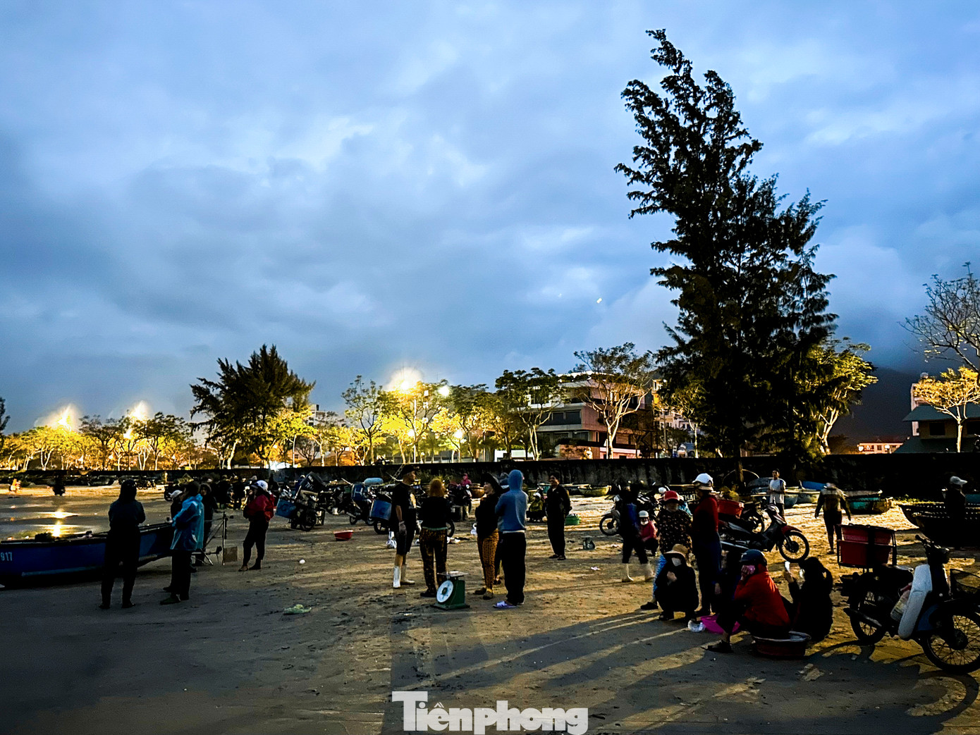 Những ngày sau Tết, vào cuối tháng 2 đến tháng 4 mỗi năm là thời điểm vào mùa ruốc (tép biển). Đối với ngư dân, đây là "lộc" từ biển cả. Khi trời vừa hừng sáng, nhiều tiểu thương và người dân làng chài Mân Thái, TP. Đà Nẵng đã vội vã mang theo dụng cụ thu mua ruốc, ra bờ biển để chờ đón những chuyến tàu ruốc từ đêm hôm trước cập bến.