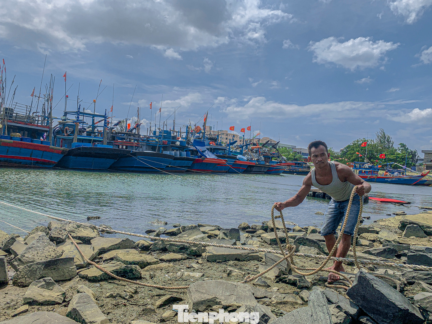 Theo ghi nhận của Tiền Phong, nhiều ngư dân tại âu thuyền Thọ Quang (quận Sơn Trà) khẩn trương neo đậu, gia cố tàu thuyền nhằm giảm thiểu nguy cơ hư hỏng, đảm bảo an toàn cho tài sản khi bão đổ bộ. Theo ghi nhận của Tiền Phong, nhiều ngư dân tại âu thuyền Thọ Quang (quận Sơn Trà) khẩn trương neo đậu, gia cố tàu thuyền nhằm giảm thiểu nguy cơ hư hỏng, đảm bảo an toàn cho tài sản khi bão đổ bộ.