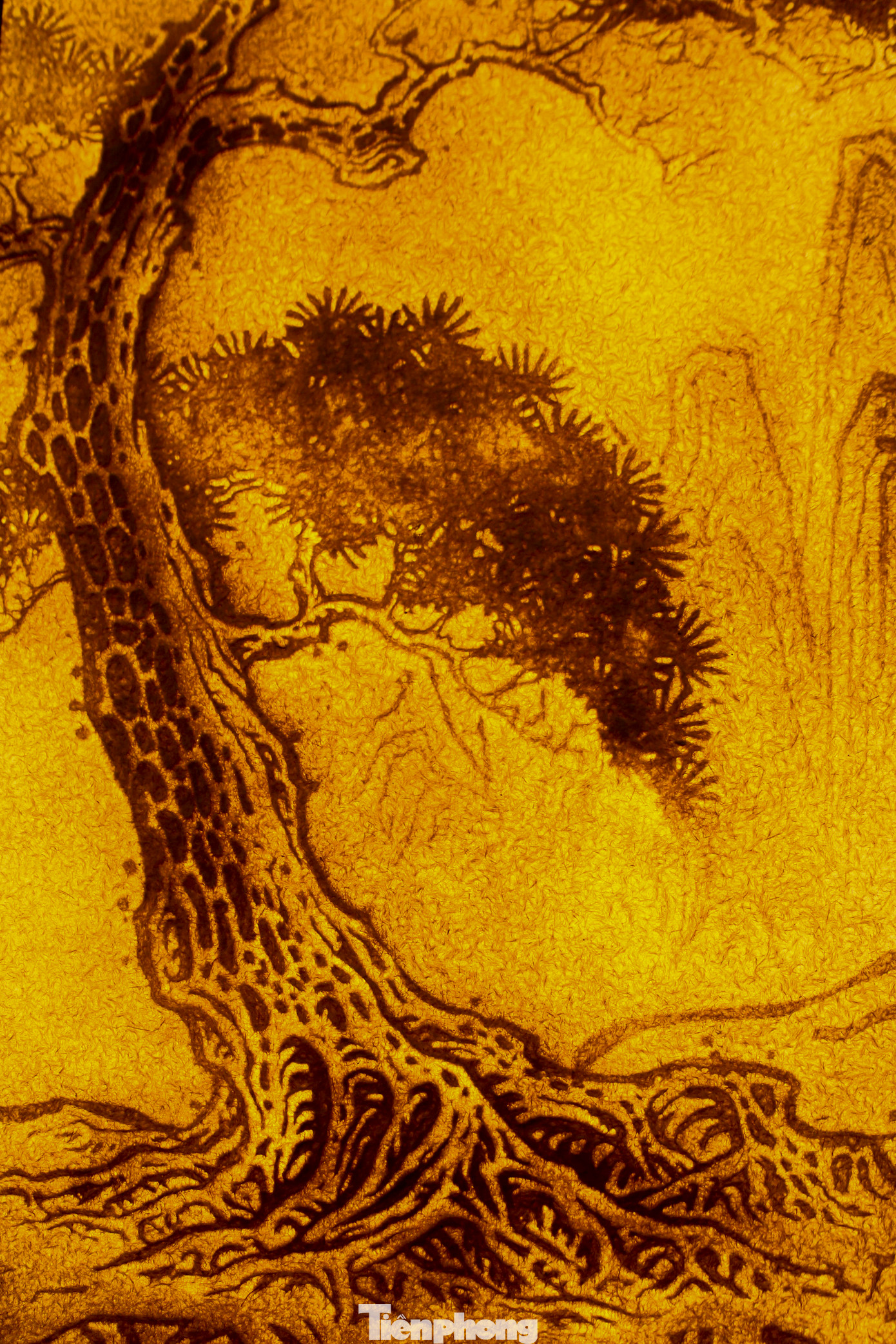 Những bức tranh phong cảnh, chân dung được nghệ nhân Hà hoàn thiện bán với giá từ vài triệu đến vài chục triệu, tùy theo kích thước của bức tranh.