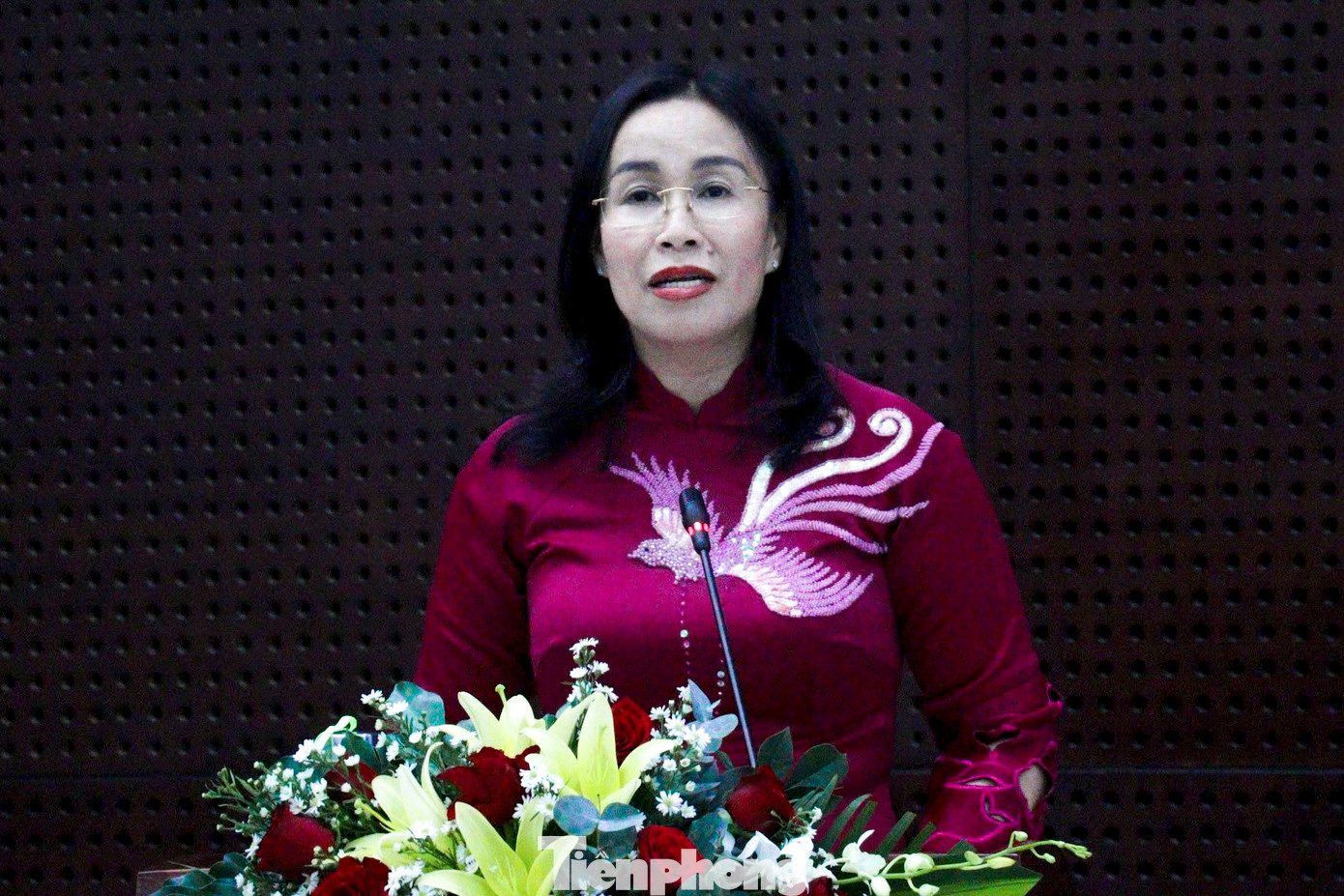Bà Nguyễn Thị Anh Thi - Phó Chủ tịch UBND thành phố Đà Nẵng phát biểu.
