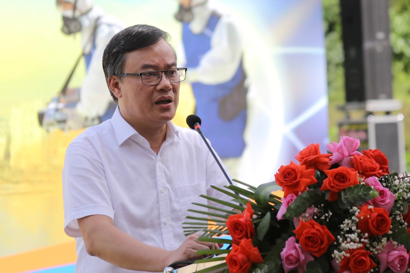 Ông Nguyễn Tuấn Khải, Cục trưởng Cục An toàn bức xạ và hạt nhân cho biết mục tiêu diễn tập hôm nay là hoàn thành các kỹ năng liên quan đến việc sử dụng, vận hành các nguồn chiếu xạ công nghiệp. Ngăn ngừa các tình huống sơ bộ có thể xảy ra trong quá trình vận hành, thao tác nguồn.