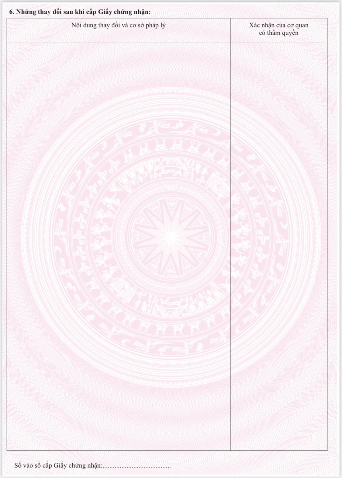 Bộ Tài nguyên và Môi trường đề xuất mẫu mới giấy chứng nhận quyền sử dụng đất, quyền sở hữu tài sản gắn liền với đất có mã QR code. Ảnh: Bộ TNMT.