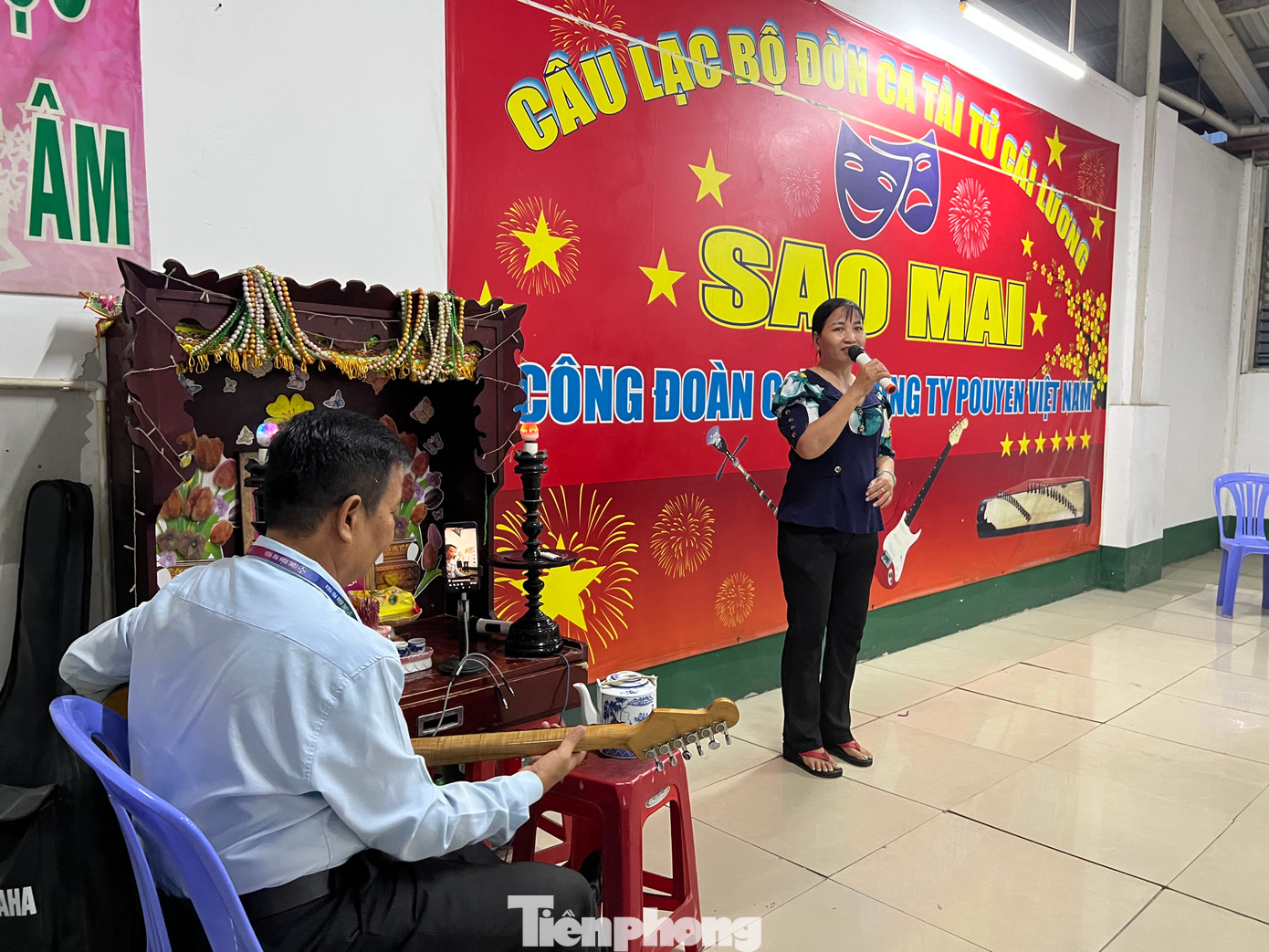 Không chỉ học nghề, công nhân còn được học ca hát để thỏa đam mê, đồng thời có thể tham gia các hội thi, giao lưu văn nghệ...