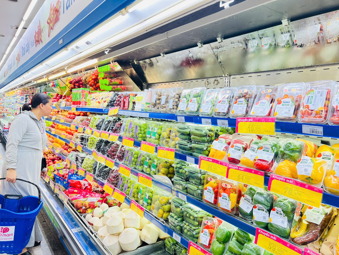 Hàng hóa từ miền Nam đã đã được cung ứng cho siêu thị ở miền Trung