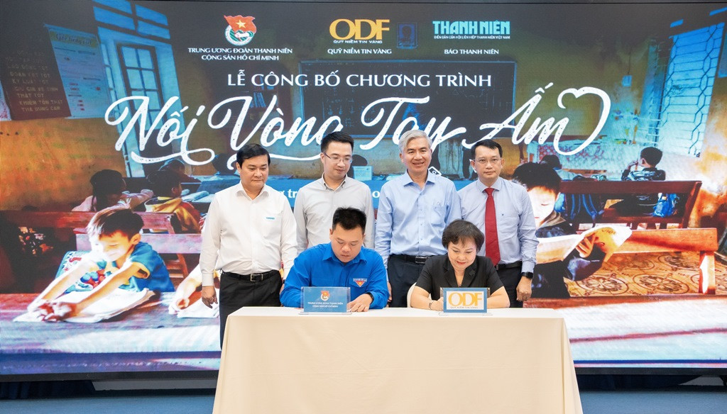 Ký kết biên bản ghi nhớ giữa Trung ương Đoàn TNCS Hồ Chí Minh và Quỹ Niềm Tin Vàng