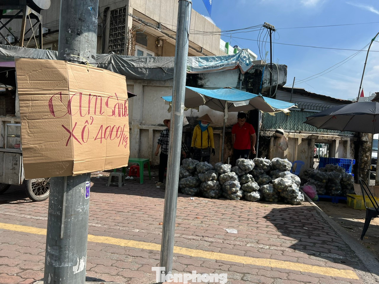 Trên đường Hưng Phú (quận 8), cam sành cũng được cho sẵn vào bịch 10kg, giá xổ chỉ còn 4.000 đồng/kg. "Tuy giá thấp nhưng nhờ bán số lượng lớn nên cũng tiêu thụ được khá nhiều. Khách mua chủ yếu vào buổi chiều tối" - người bán cam cho biết. Trên đường Hưng Phú (quận 8), cam sành cũng được cho sẵn vào bịch 10kg, giá xổ chỉ còn 4.000 đồng/kg. "Tuy giá thấp nhưng nhờ bán số lượng lớn nên cũng tiêu thụ được khá nhiều. Khách mua chủ yếu vào buổi chiều tối" - người bán cam cho biết.